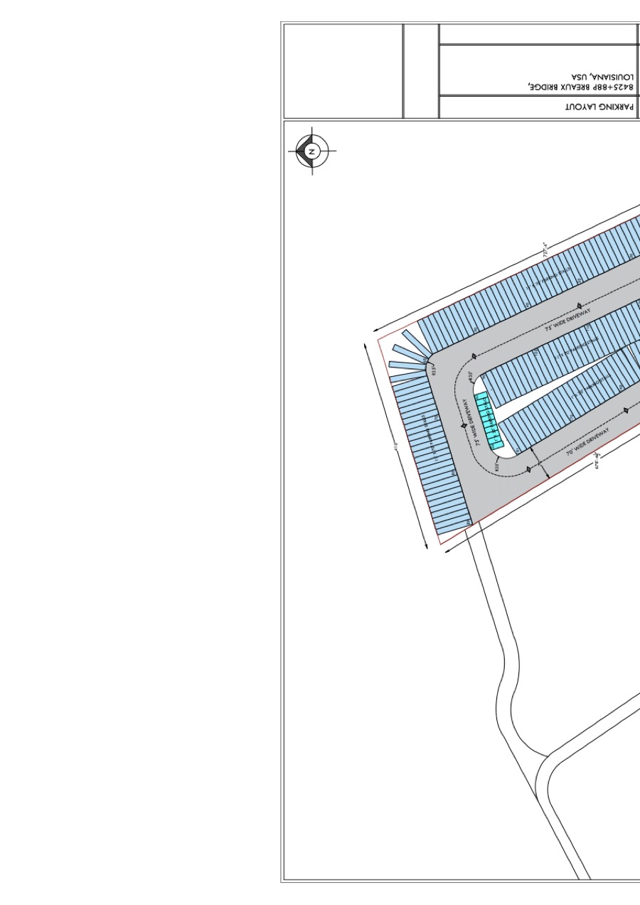Site plan for Breaux Bridge, LA